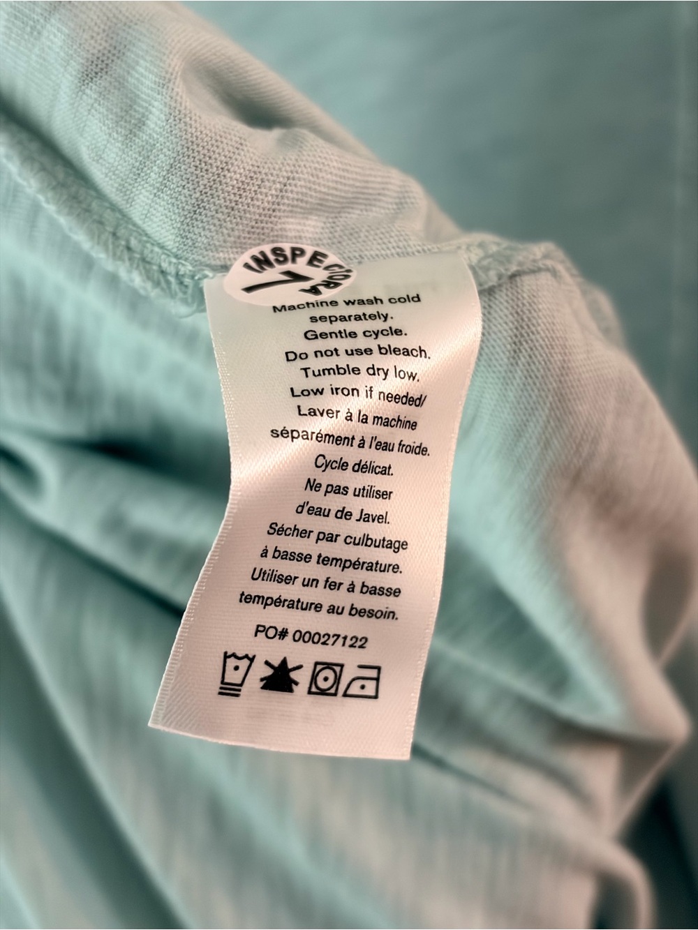 rag & bone light blue slub crewneck tee - 38 - Picture 9 of 9